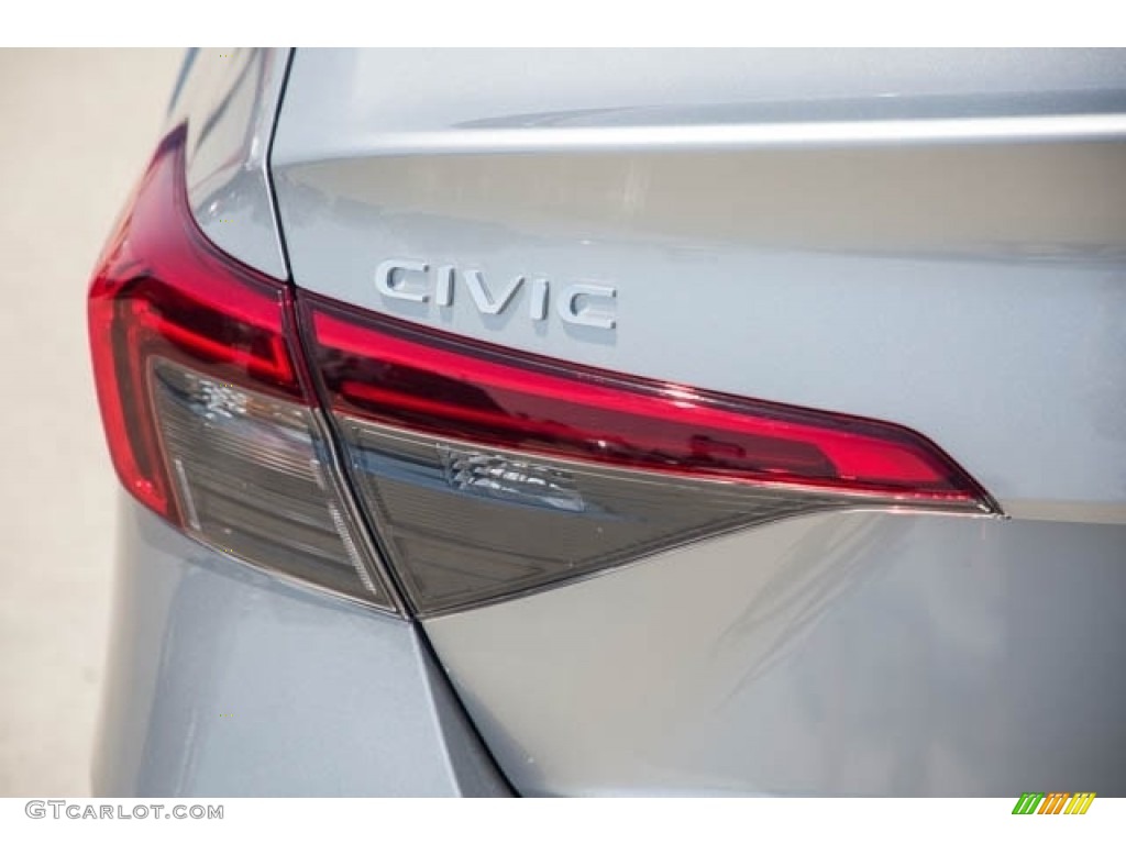 2022 Civic Sport Sedan - Lunar Silver Metallic / Black photo #6