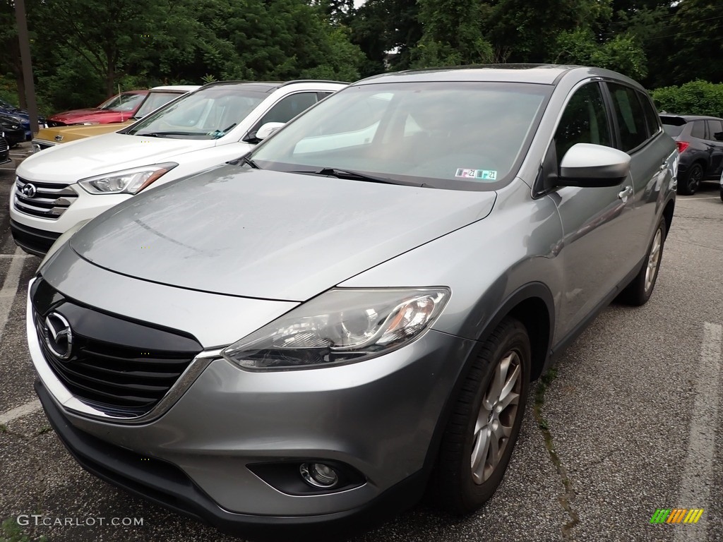 2013 CX-9 Touring AWD - Liquid Silver Metallic / Sand photo #1