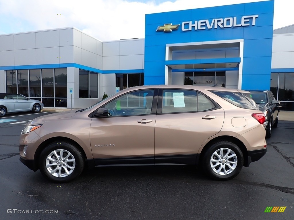 2019 Equinox LS AWD - Sandy Ridge Metallic / Medium Ash Gray photo #3