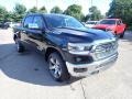 2021 Diamond Black Crystal Pearl Ram 1500 Laramie Crew Cab 4x4  photo #7