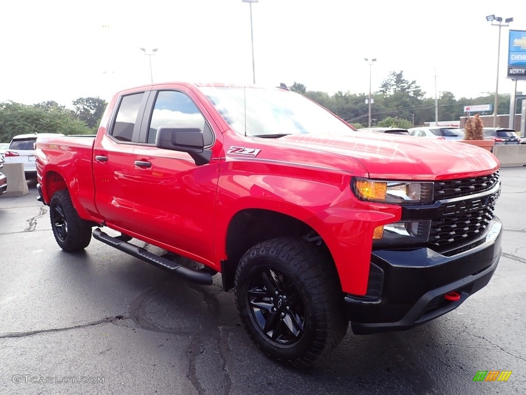2020 Silverado 1500 Custom Trail Boss Double Cab 4x4 - Red Hot / Jet Black photo #10