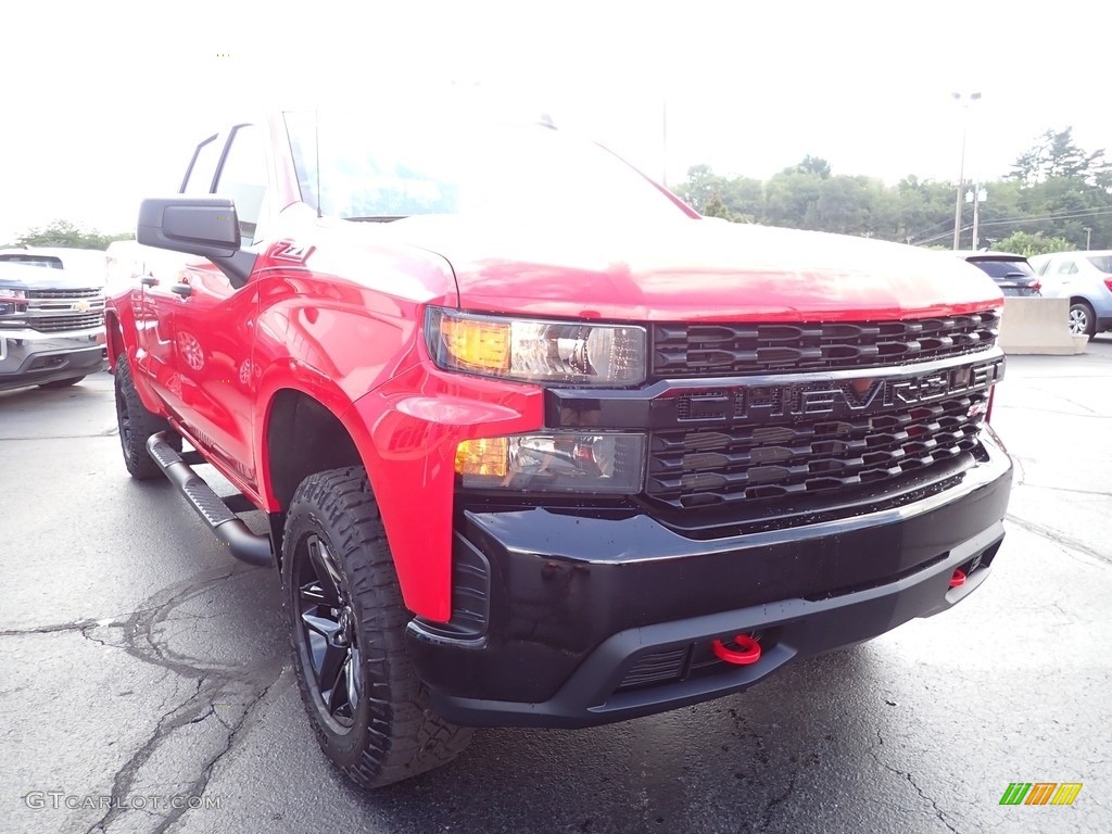 2020 Silverado 1500 Custom Trail Boss Double Cab 4x4 - Red Hot / Jet Black photo #11