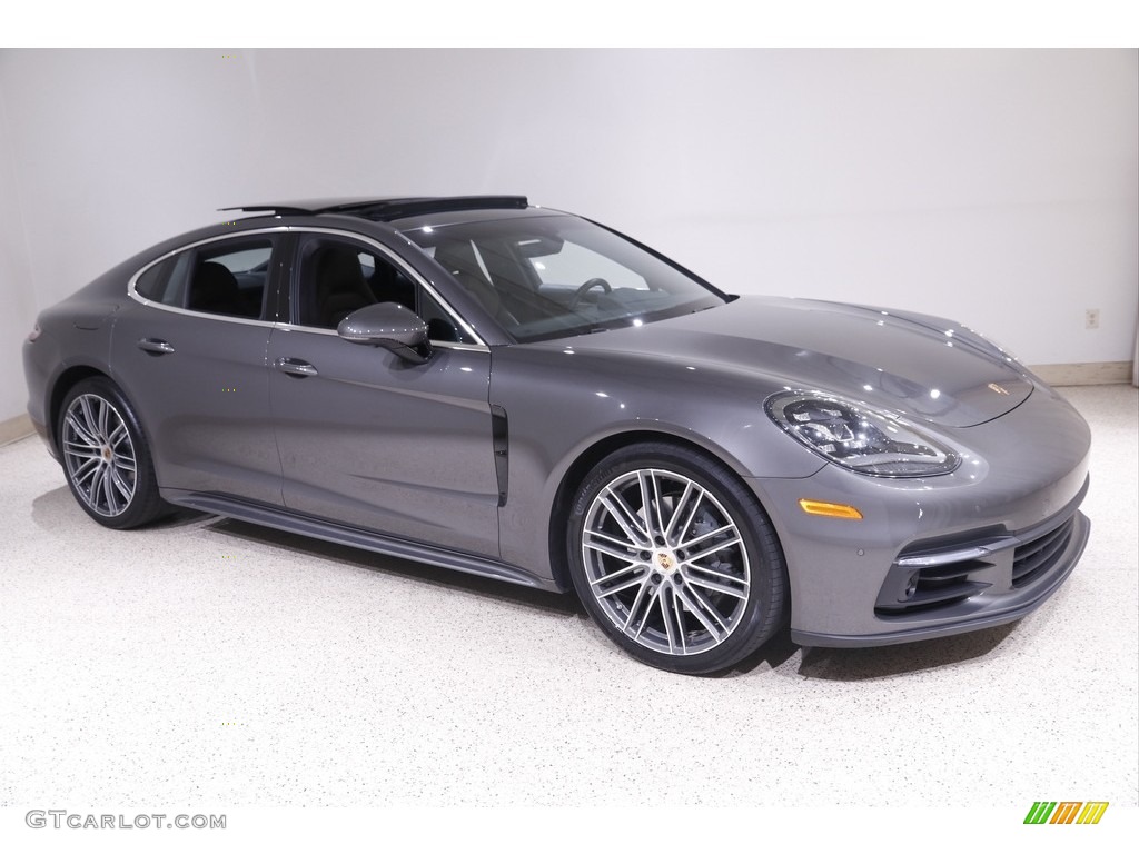 2018 Panamera 4S - Agate Grey Metallic / Saddle Brown photo #1