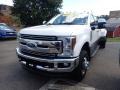 2019 White Platinum Ford F350 Super Duty Lariat Crew Cab 4x4  photo #5