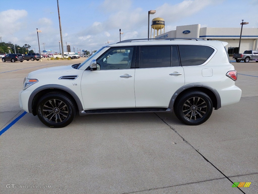 Pearl White 2017 Nissan Armada Platinum Exterior Photo #142594265