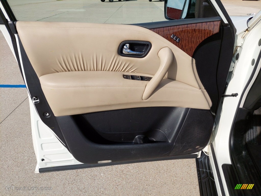 2017 Nissan Armada Platinum Almond Door Panel Photo #142594418