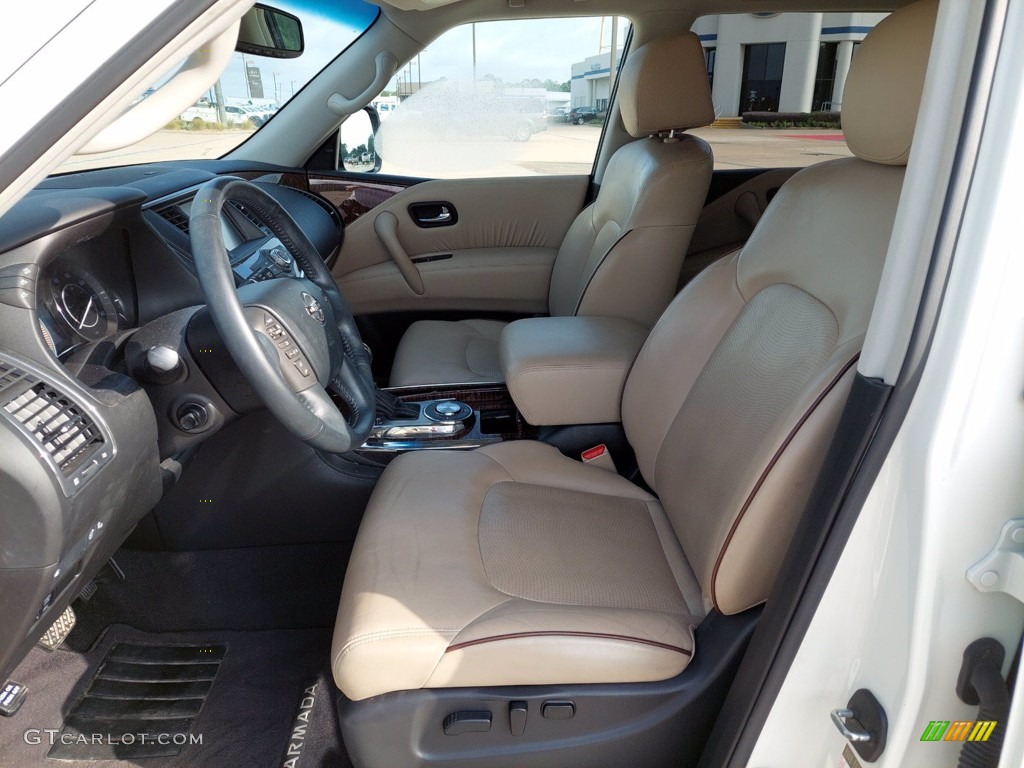 Almond Interior 2017 Nissan Armada Platinum Photo #142594445