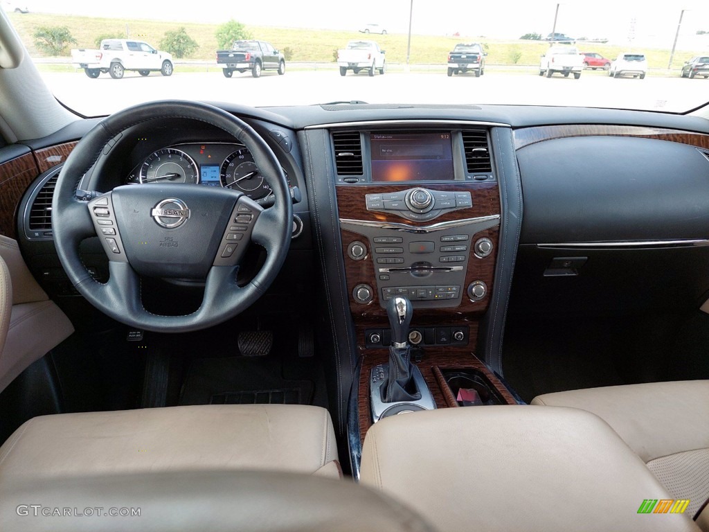 2017 Nissan Armada Platinum Almond Dashboard Photo #142594694