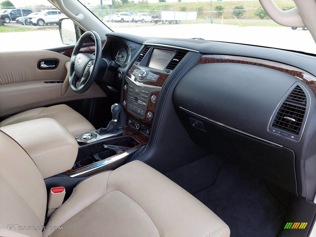 2017 Nissan Armada Platinum Almond Dashboard Photo #142594886