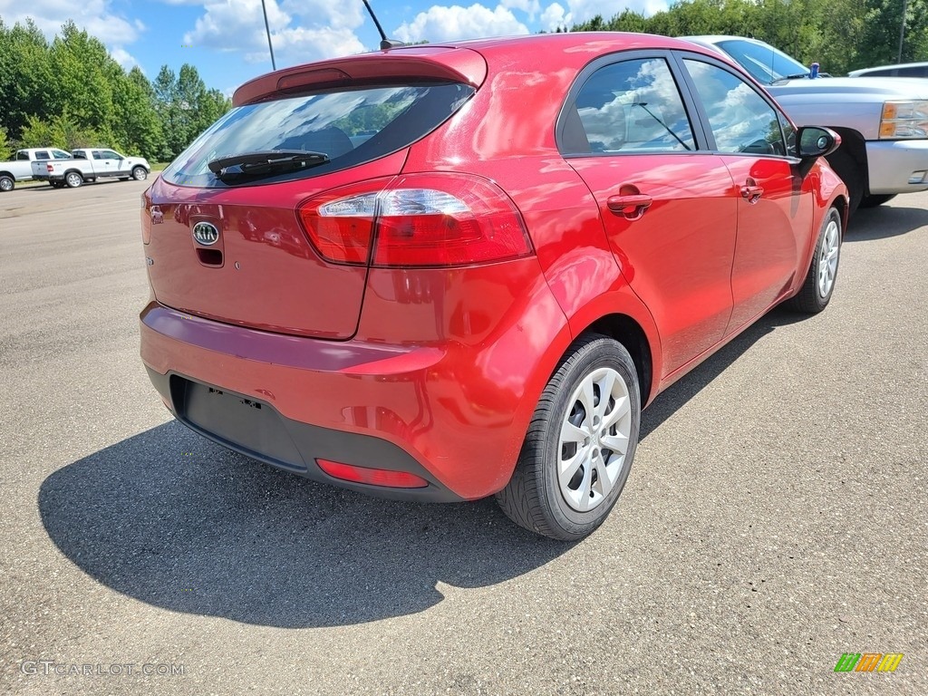 2012 Rio Rio5 LX Hatchback - Signal Red / Beige photo #7