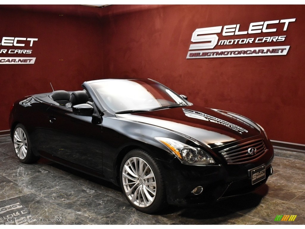 2012 G 37 S Sport Convertible - Black Obsidian / Graphite photo #5