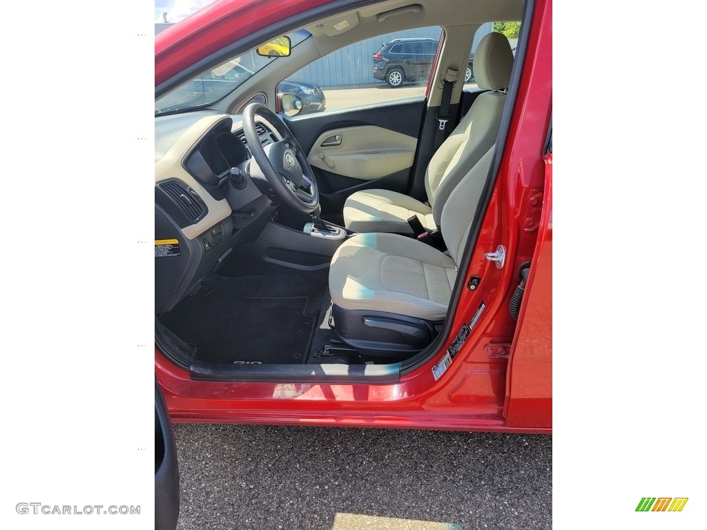 2012 Rio Rio5 LX Hatchback - Signal Red / Beige photo #11