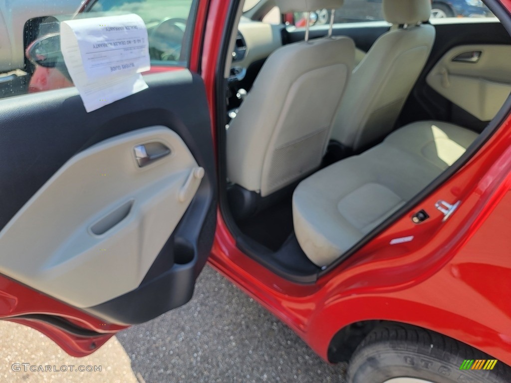 2012 Rio Rio5 LX Hatchback - Signal Red / Beige photo #17