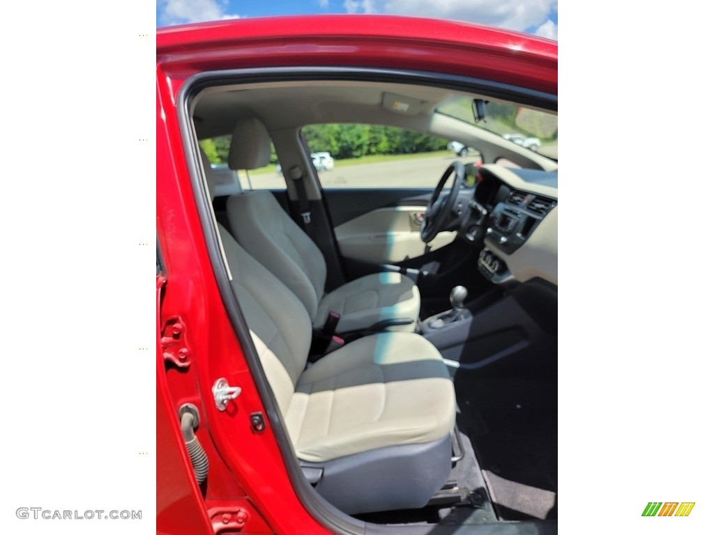 2012 Rio Rio5 LX Hatchback - Signal Red / Beige photo #22