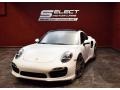 2014 White Porsche 911 Turbo Coupe  photo #1