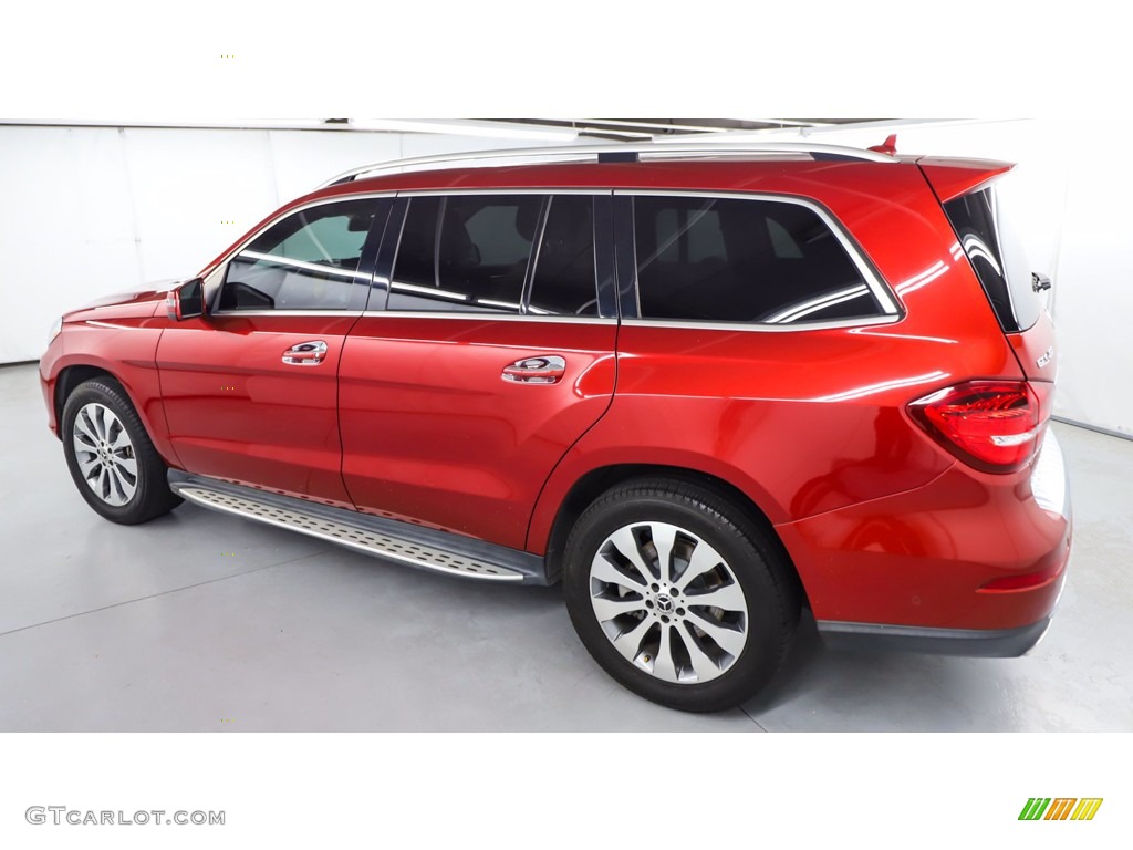 2018 GLS 450 4Matic - designo Cardinal Red Metallic / Ginger Beige/Black photo #11