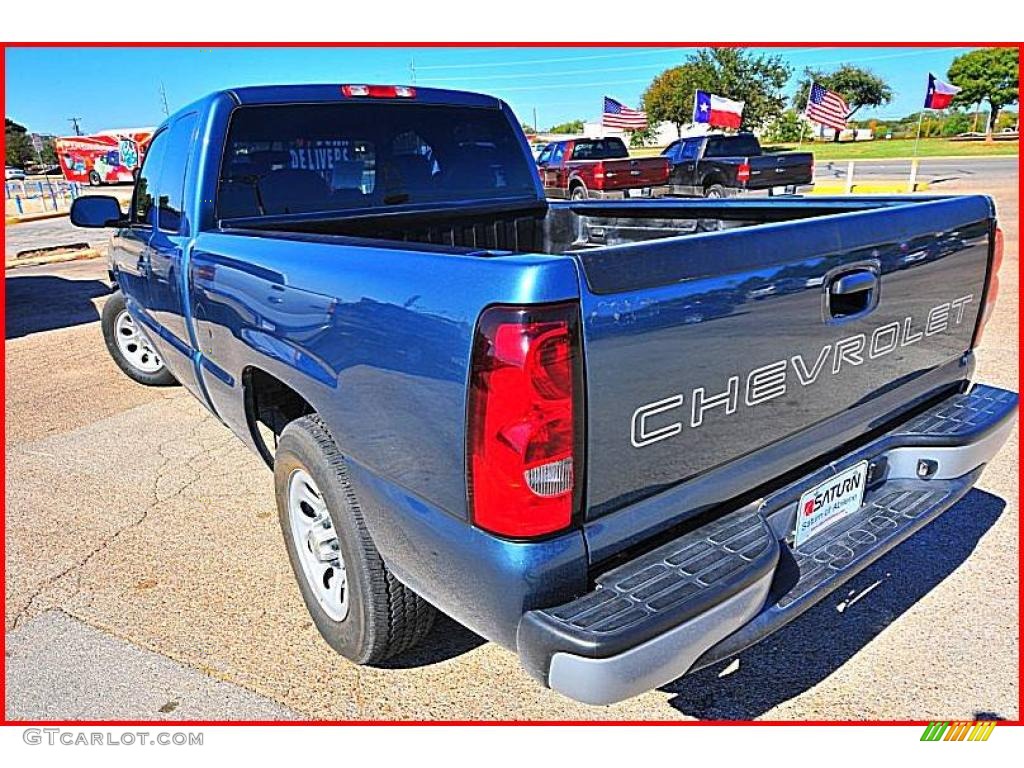 2007 Silverado 1500 Classic LS Extended Cab - Arrival Blue Metallic / Dark Charcoal photo #3