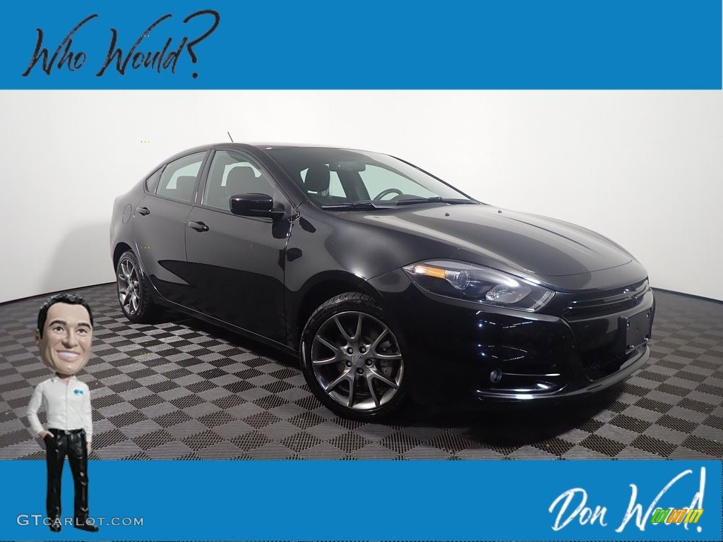 2014 Dart SXT - Pitch Black / Black/Light Tungsten photo #1