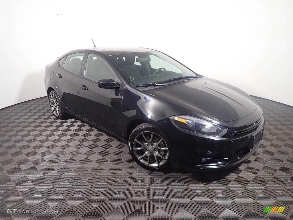 2014 Dart SXT - Pitch Black / Black/Light Tungsten photo #3