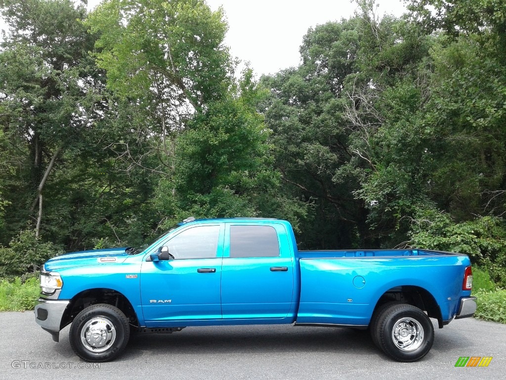 2021 3500 Tradesman Crew Cab 4x4 - Hydro Blue Pearl / Black photo #1