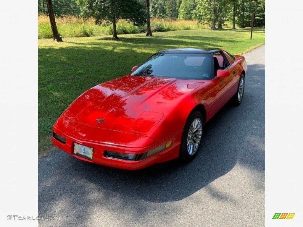 1995 Corvette Convertible - Brilliant Red Metallic / Black photo #2