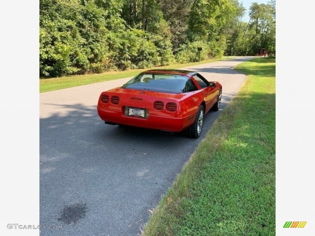 1995 Corvette Convertible - Brilliant Red Metallic / Black photo #3
