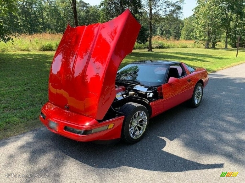 1995 Corvette Convertible - Brilliant Red Metallic / Black photo #5
