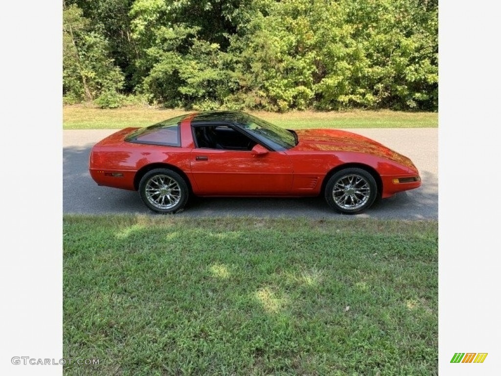 1995 Corvette Convertible - Brilliant Red Metallic / Black photo #10