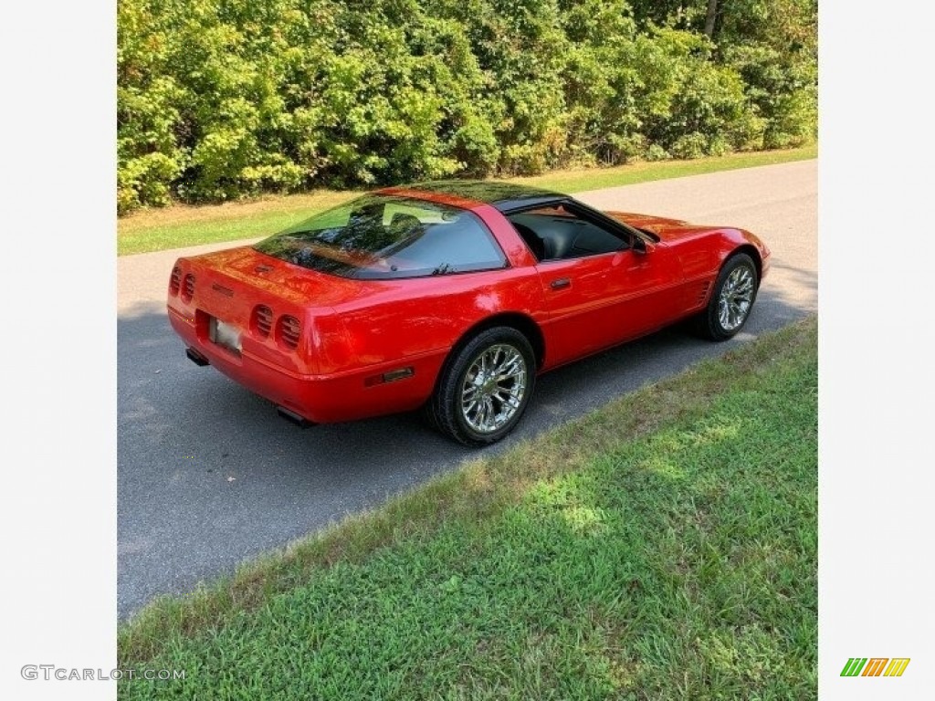 1995 Corvette Convertible - Brilliant Red Metallic / Black photo #22