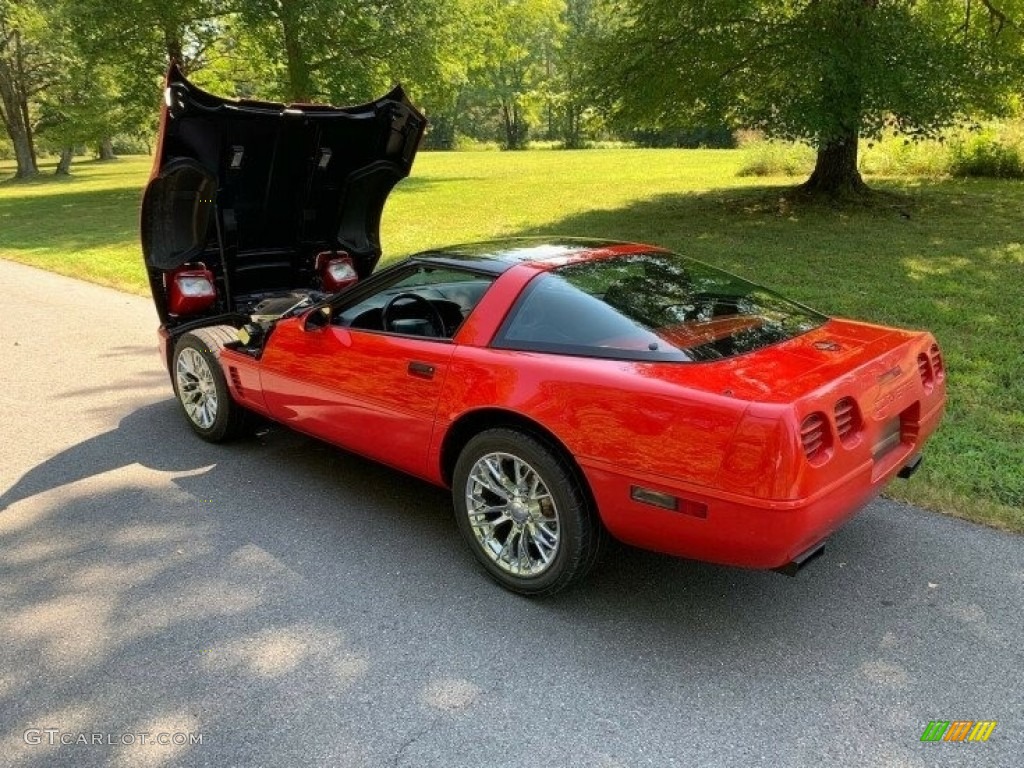 1995 Corvette Convertible - Brilliant Red Metallic / Black photo #25