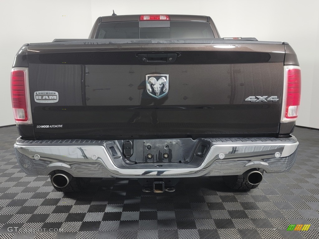 2017 1500 Laramie Longhorn Crew Cab 4x4 - Luxury Brown Pearl / Canyon Brown/Light Frost Beige photo #9