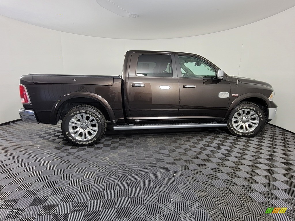 2017 1500 Laramie Longhorn Crew Cab 4x4 - Luxury Brown Pearl / Canyon Brown/Light Frost Beige photo #11
