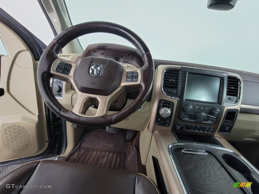 2017 1500 Laramie Longhorn Crew Cab 4x4 - Luxury Brown Pearl / Canyon Brown/Light Frost Beige photo #23