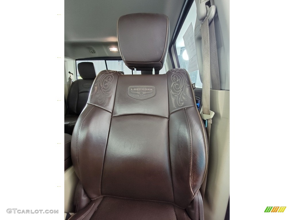 2017 1500 Laramie Longhorn Crew Cab 4x4 - Luxury Brown Pearl / Canyon Brown/Light Frost Beige photo #27