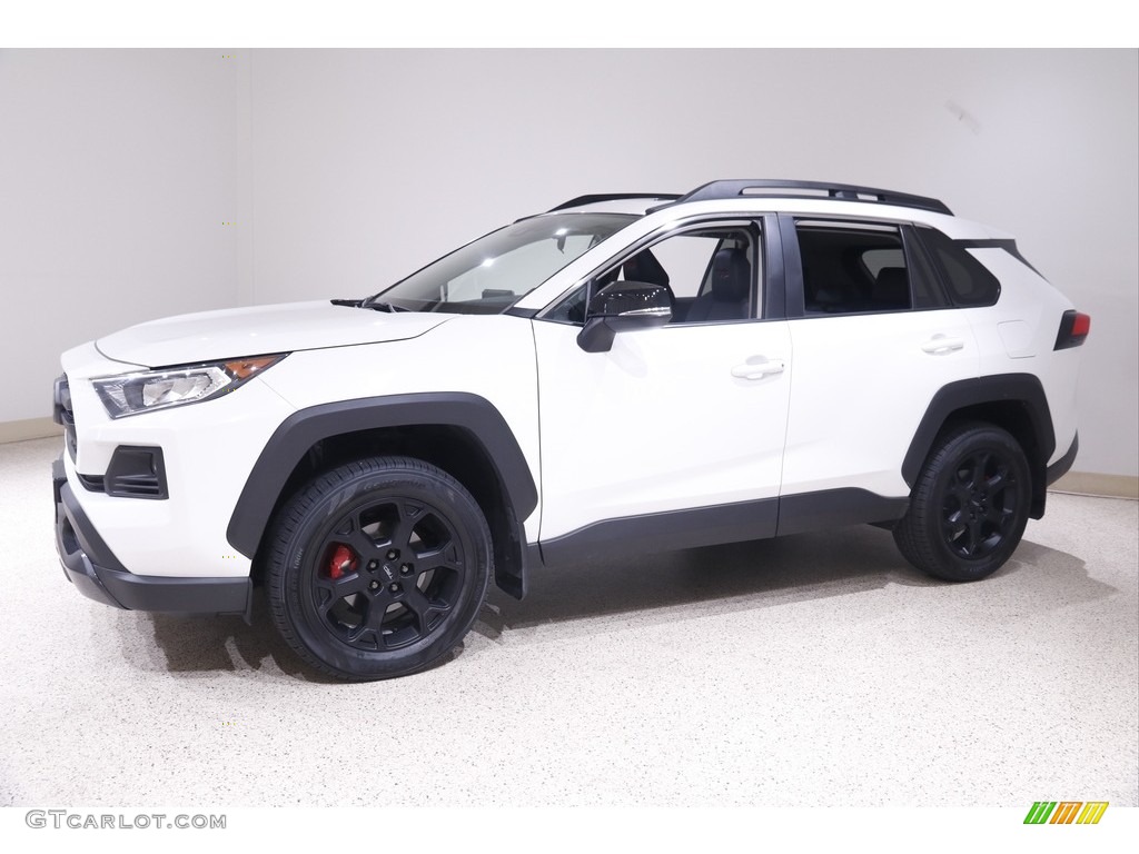 Super White 2020 Toyota RAV4 TRD Off-Road AWD Exterior Photo #142602077