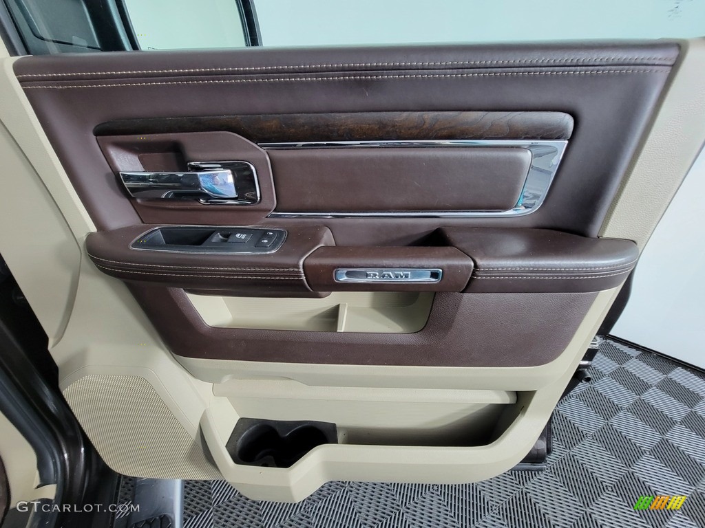 2017 1500 Laramie Longhorn Crew Cab 4x4 - Luxury Brown Pearl / Canyon Brown/Light Frost Beige photo #41