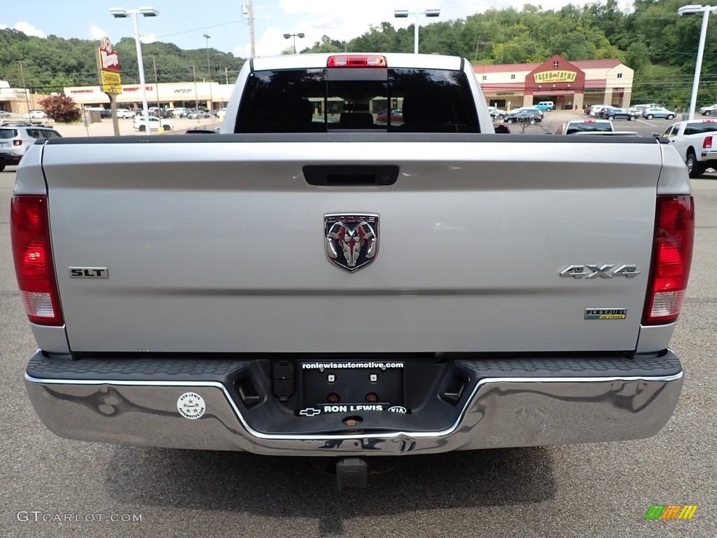 2012 Ram 1500 SLT Quad Cab 4x4 - Bright Silver Metallic / Light Pebble Beige/Bark Brown photo #4