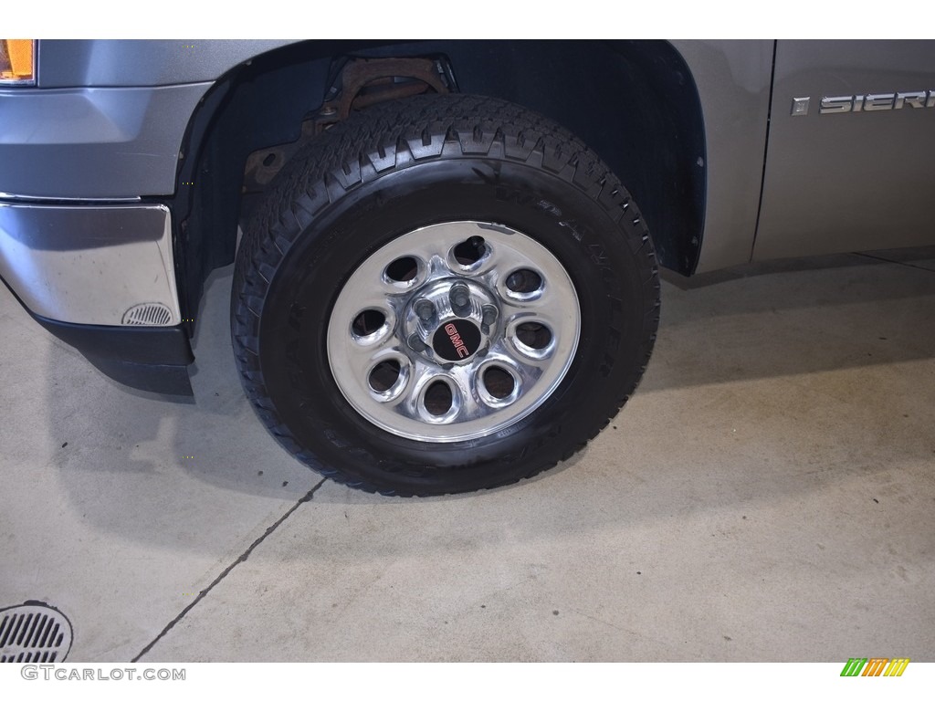 2009 Sierra 1500 Work Truck Regular Cab 4x4 - Steel Gray Metallic / Dark Titanium photo #5