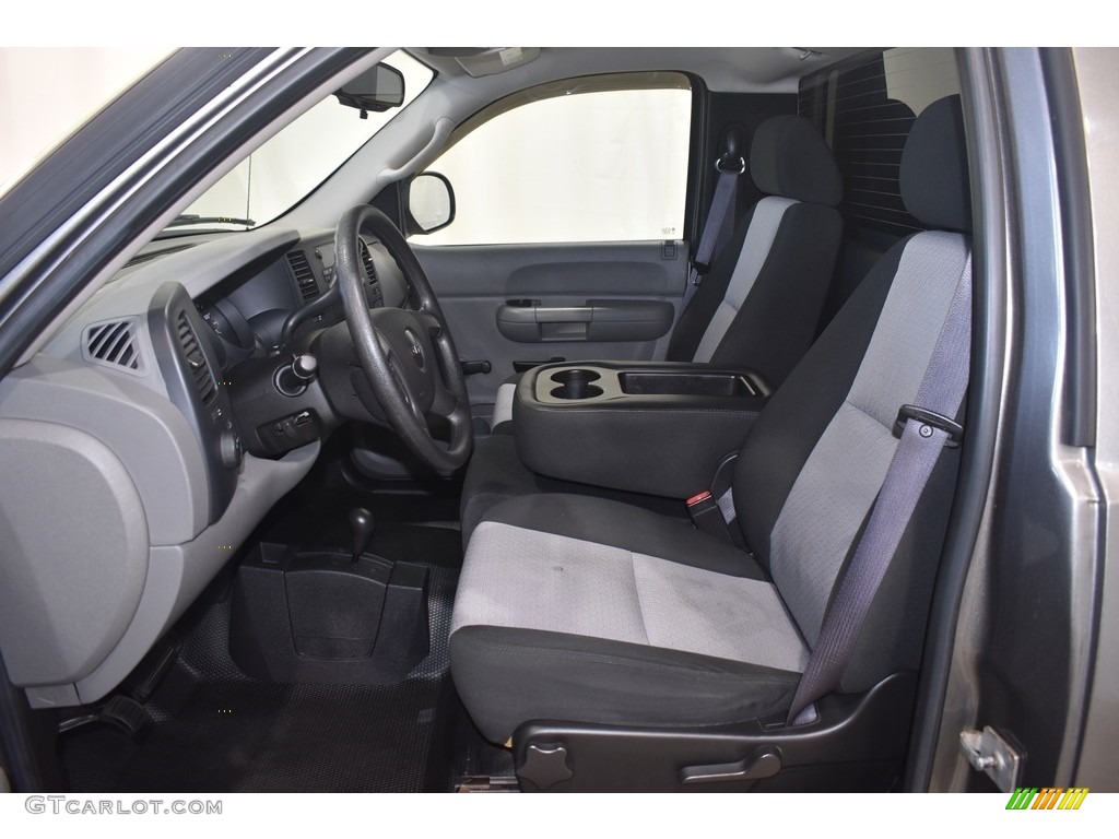 2009 Sierra 1500 Work Truck Regular Cab 4x4 - Steel Gray Metallic / Dark Titanium photo #7