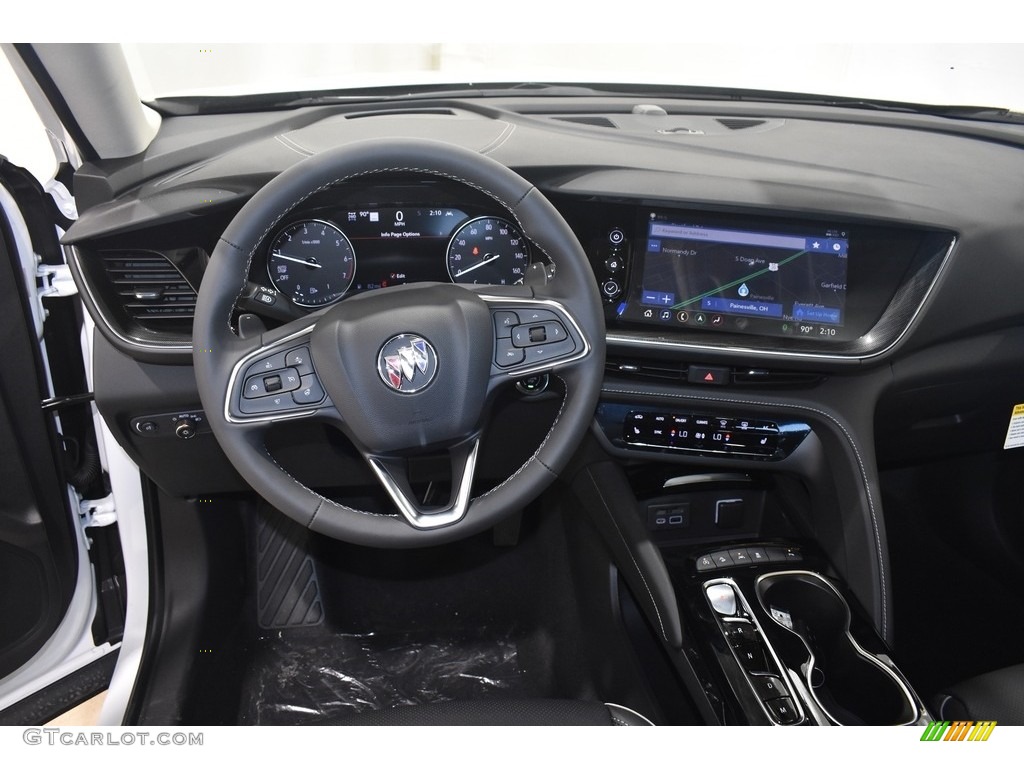 2021 Buick Envision Essence AWD Ebony w/Ebony Accents Dashboard Photo #142605185