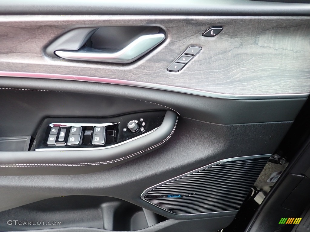 2021 Jeep Grand Cherokee L Overland 4x4 Black Door Panel Photo #142605188