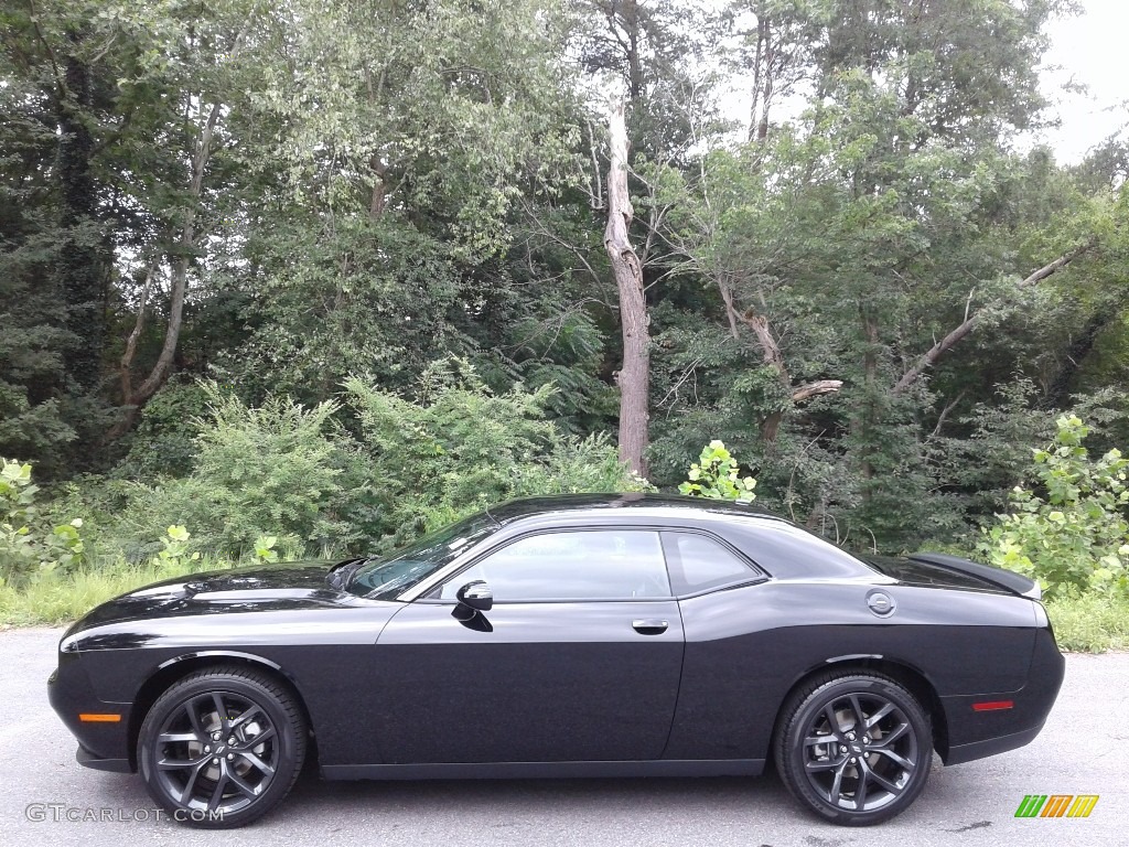 Pitch Black 2021 Dodge Challenger SXT Exterior Photo #142605344