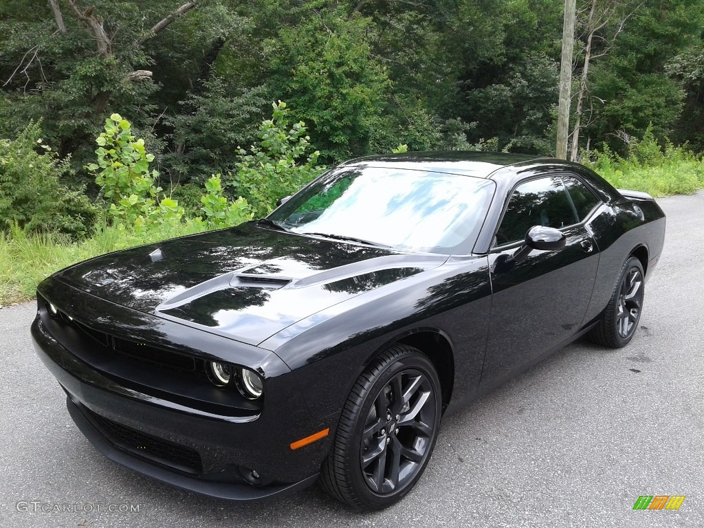 Pitch Black 2021 Dodge Challenger SXT Exterior Photo #142605374