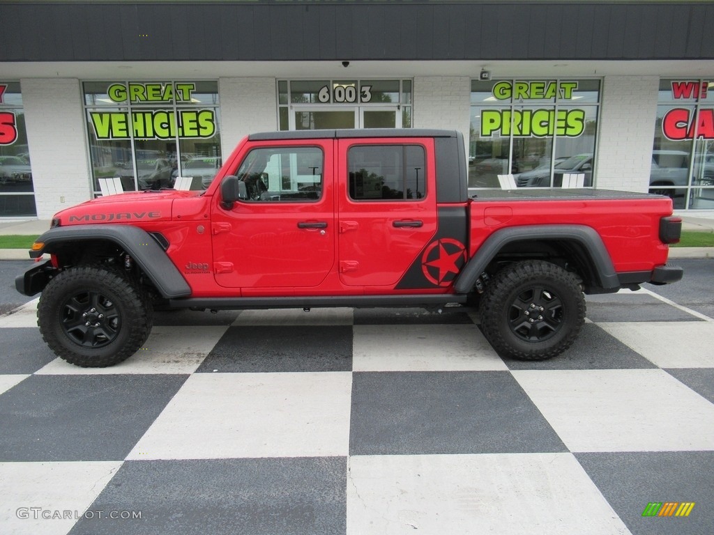 2020 Gladiator Mojave 4x4 - Firecracker Red / Black photo #1