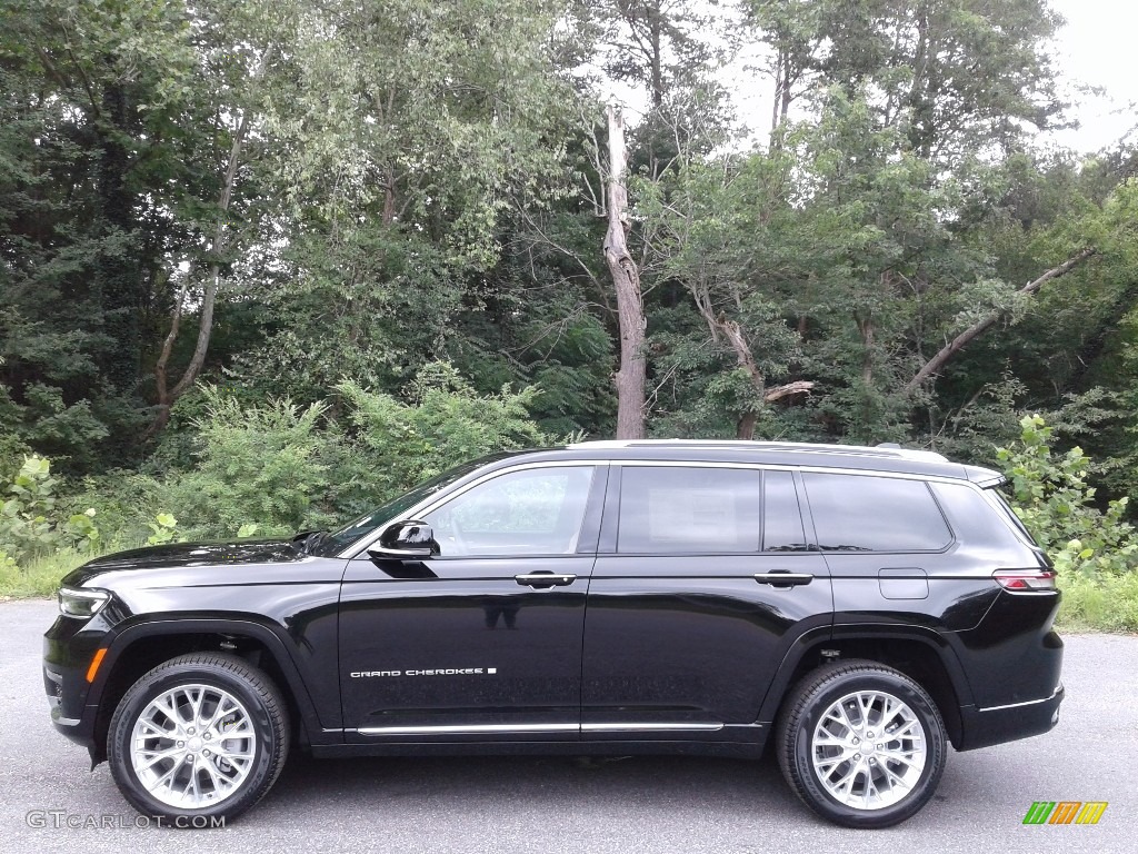 2021 Grand Cherokee L Summit 4x4 - Diamond Black Crystal Pearl / Tupelo/Black photo #1