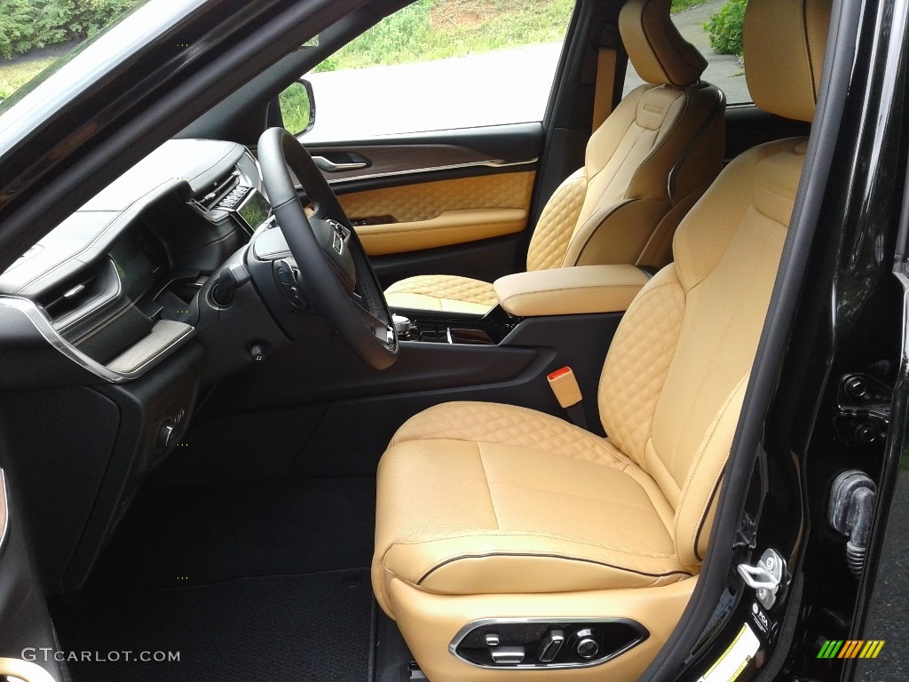 Tupelo/Black Interior 2021 Jeep Grand Cherokee L Summit 4x4 Photo #142606340