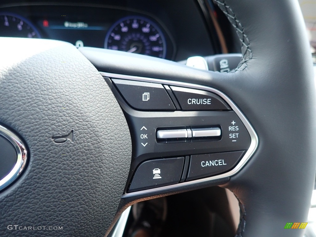 2022 Hyundai Palisade SEL AWD Gray/Black Steering Wheel Photo #142607177