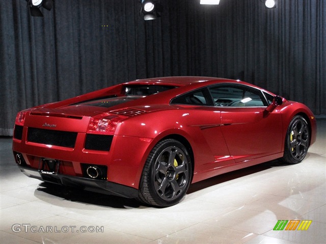 2008 Gallardo Coupe E-Gear - Rosso Leto / Black photo #2