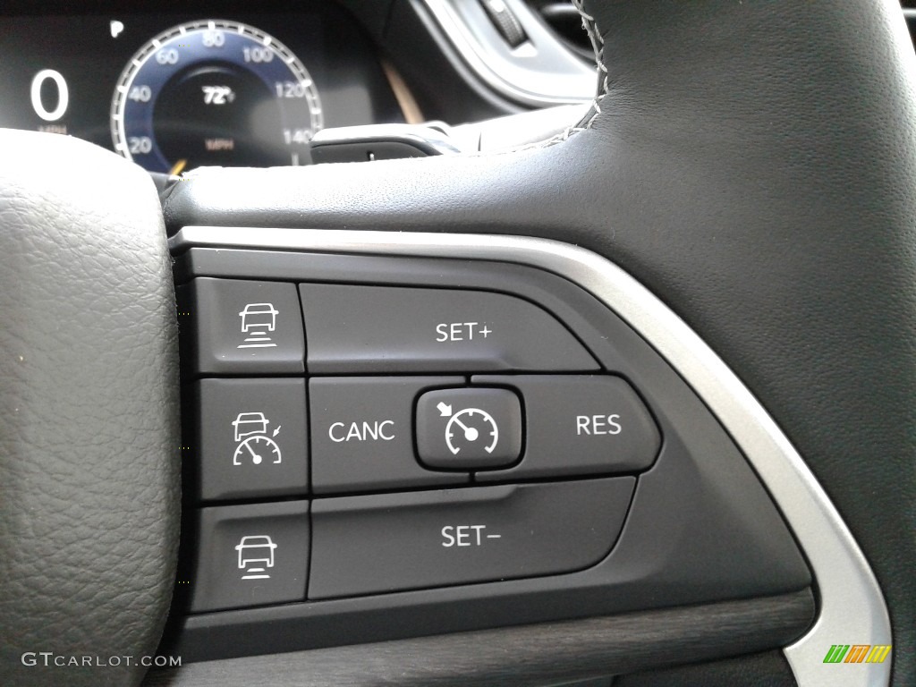 2021 Jeep Grand Cherokee L Limited 4x4 Black Steering Wheel Photo #142608968