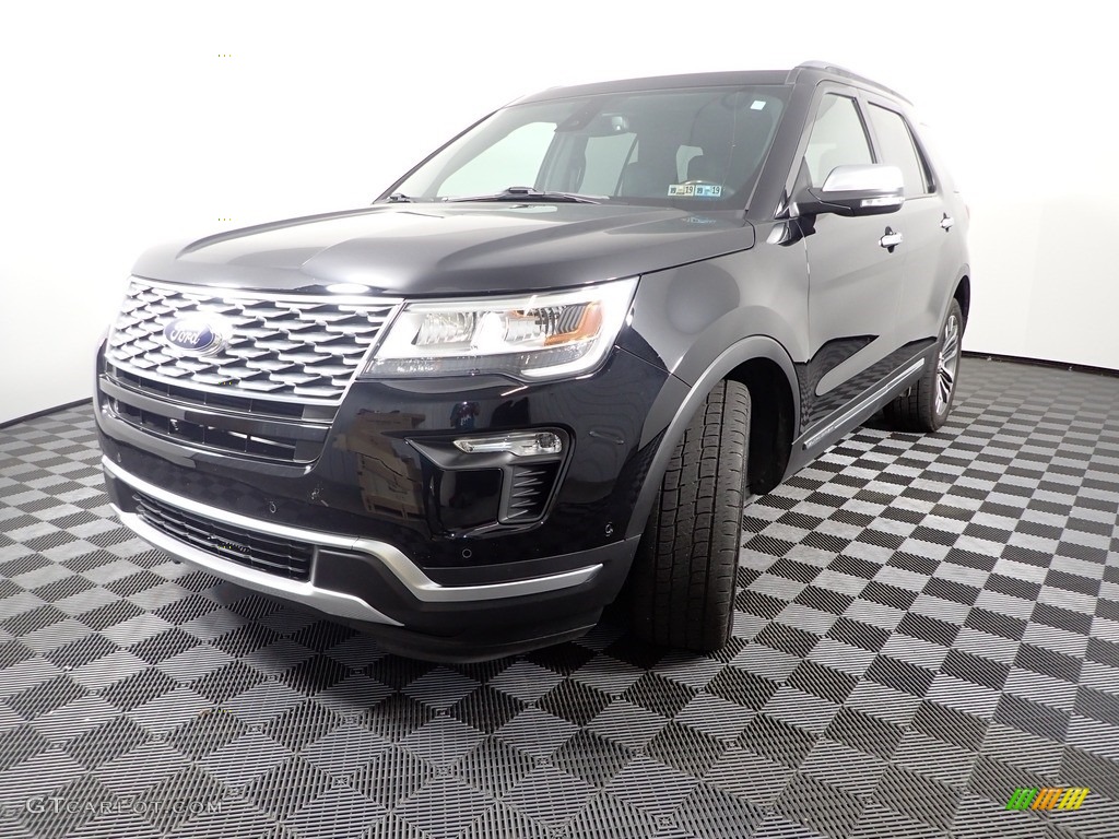 2018 Explorer Platinum 4WD - Shadow Black / Ebony Black photo #6